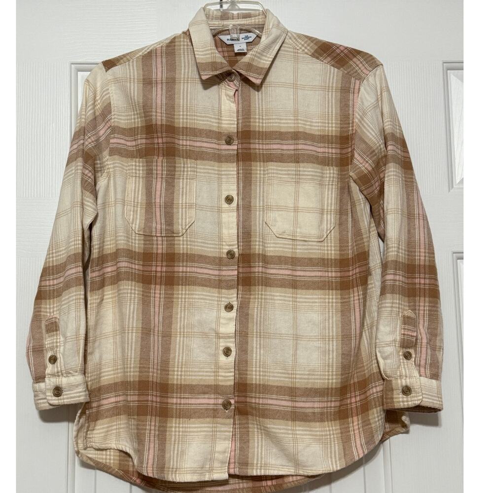 NWT Women's Old Navy Boyfriend Flannel Shirt, Size S